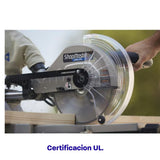 Sierra de inglete telescopica de 10" un bisel con guia laser Delta Shopmaster S26-263L