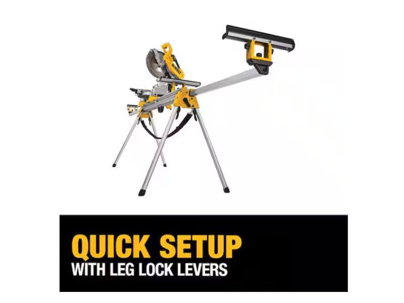 Sierra de inglete telescopica 12" doble bisel con luz de linea de corte DWS780 + soporte dewalt DWX723