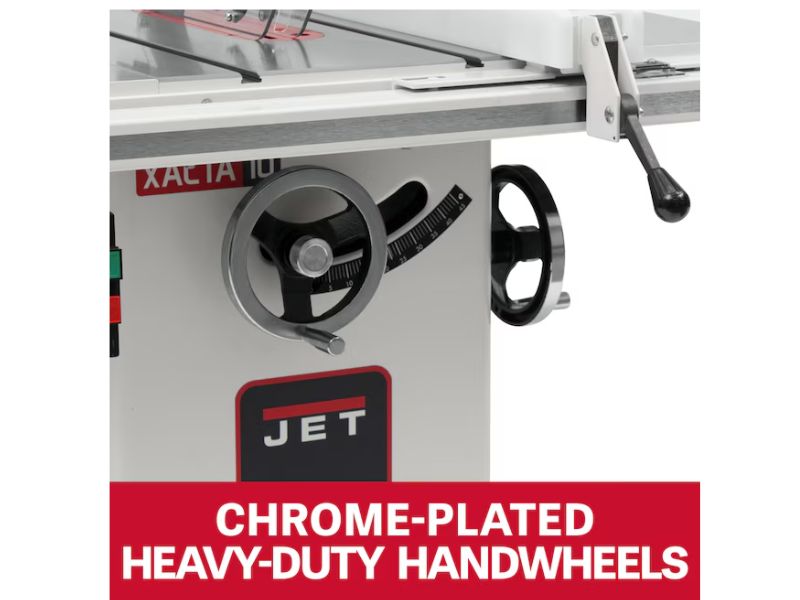 Sierra de mesa de gabinete de 10" y 3 HP JET XACTA Deluxe JT9-708674PK