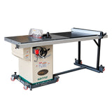 Sierra de mesa hibrida de 10" y 2 hp Grizzly G0771Z con mesa de extension y bases moviles