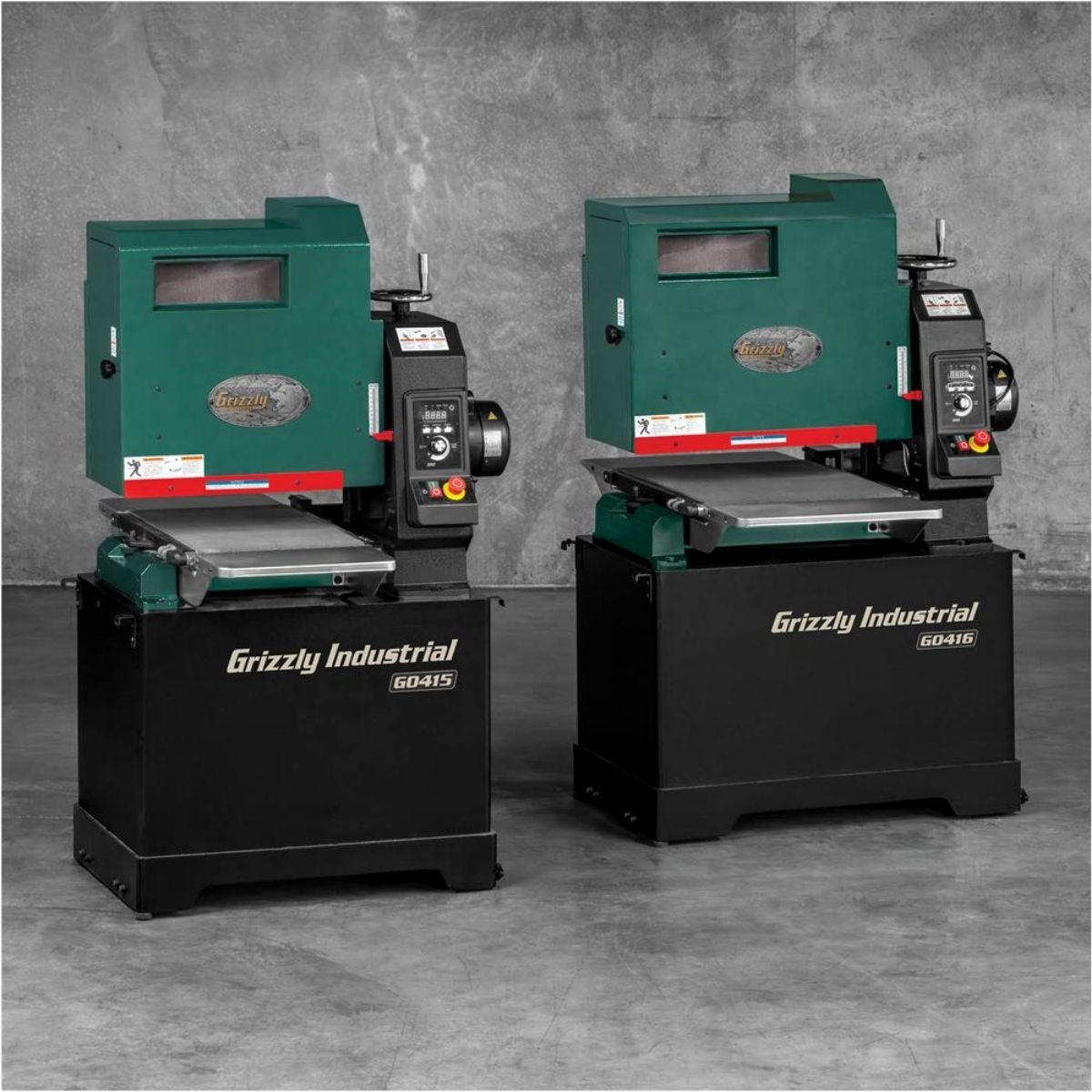 Lijadora de banda ancha de extremo abierto de 15" y 1-3/4 HP Grizzly G0415