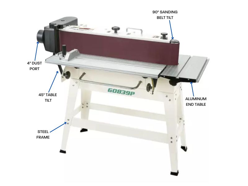 Lijadora de cantos y bordes de 6" x 79" Grizzly G0839P