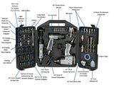 Llave neumática de 1/2" de 230 ft/lbs con kit de accesorios 50 piezas Grizzly H8208