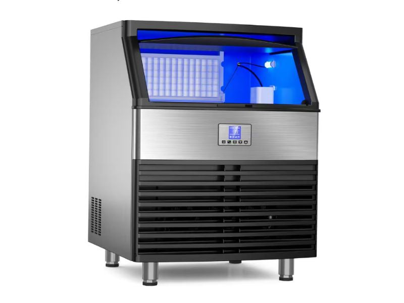 Maquina de hielo comercial de 200 kgs / dia con almacenamiento de 120 lbs Mojgar