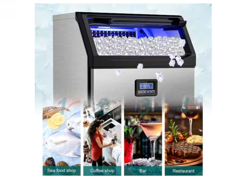 Maquina de hielo comercial de 450 lbs/ 200 kgs/dia Hooure