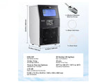 Maquina de hielo comercial de 80 lbs/36 kgs / dia Vevor