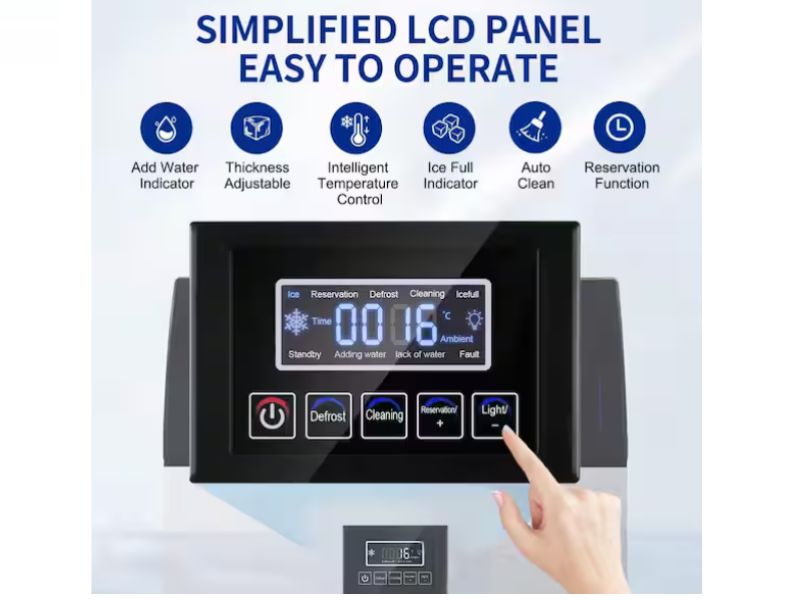 Maquina de hielo comercial de 360 lbs/24 hrs 163 Kgs/dia Velivi