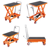 Carro con mesa elevadora hidraulica de capacidad de 1100 lbs / 500 kgs Vevor TFD50