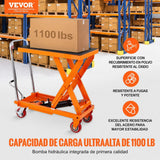 Carro con mesa elevadora hidraulica de capacidad de 1100 lbs / 500 kgs Vevor TFD50