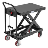 Carro con mesa elevadora hidraulica de capacidad de carga de 1100 lbs/ 500 kgs grizzly T33380