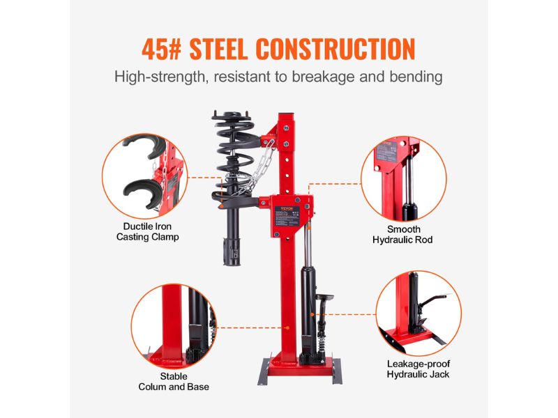 Prensa opresora de resortes de amortiguadores de 4.5 Ton Vevor
