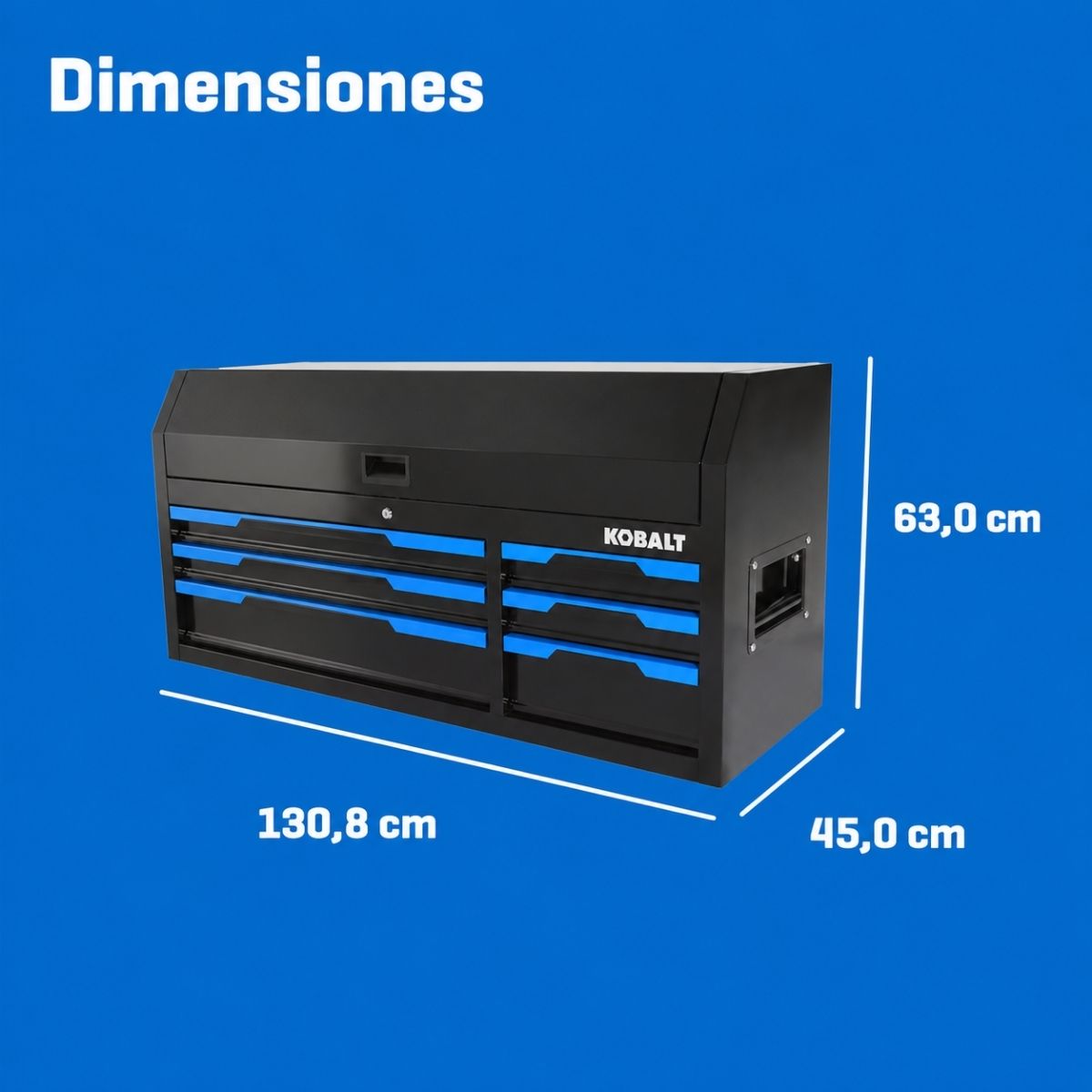 Gabinete metálico para organizar herramientas de 51,5" x 24,8" x 17.7" Kobalt 19320