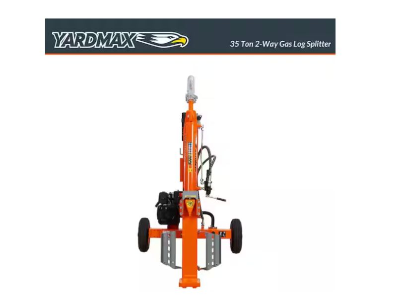 Cortadora de leña y troncos de 35 ton con motor briggs & stratton CR950 Yardmax YU3666