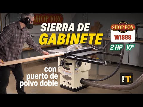 Sierra de mesa de 10" y 2 HP Certificación CSA Shop Fox W1888