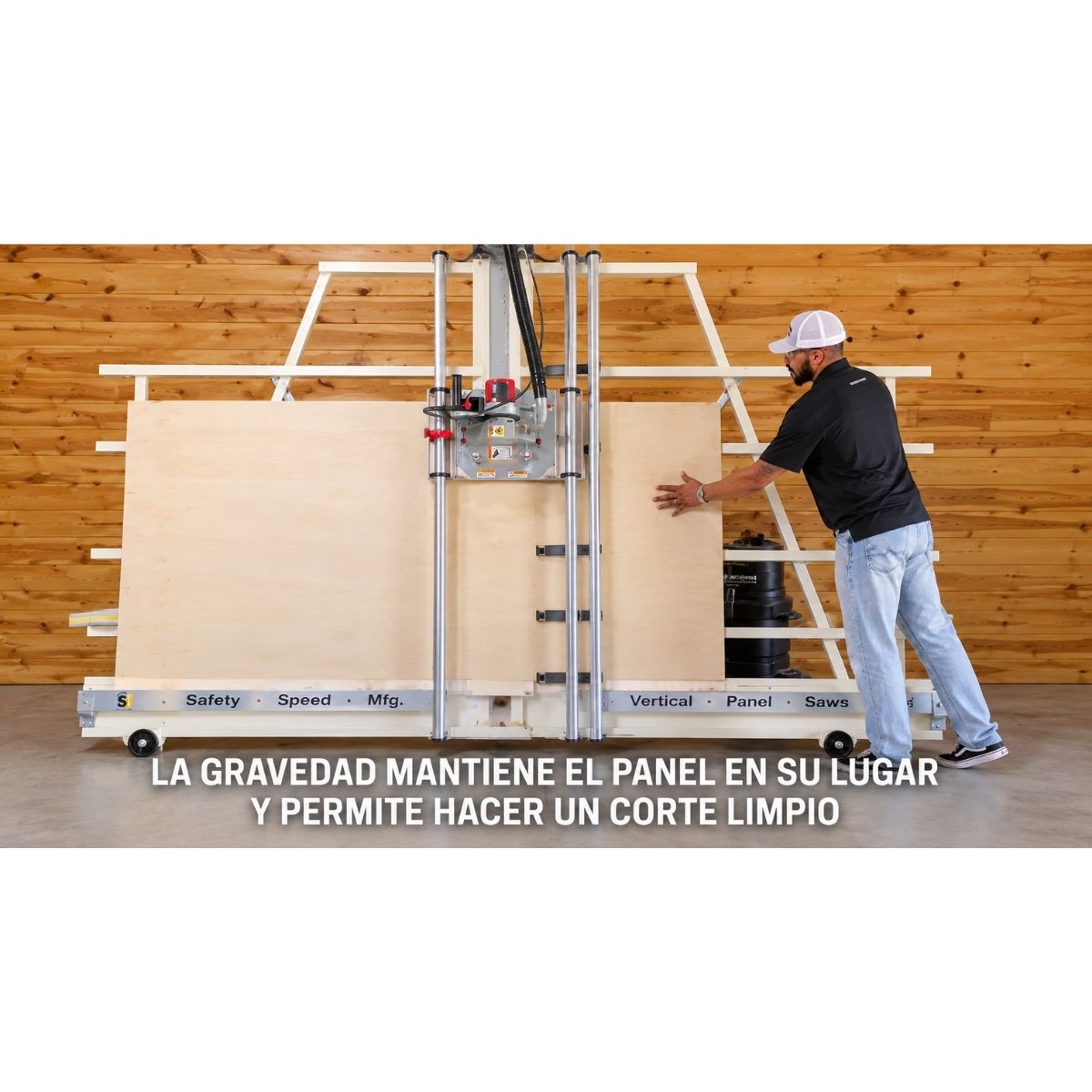 Sierra de paneles vertical y horizontal con altura de corte de 64" Safety Speed H5-64