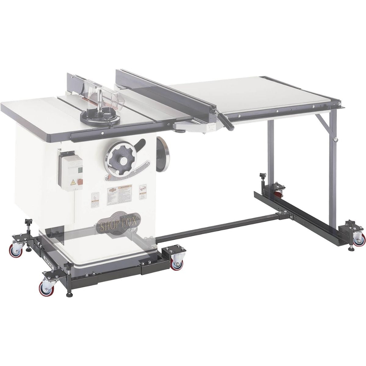 Kit de extension para bases moviles de sierra de mesa Shop Fox D2259A