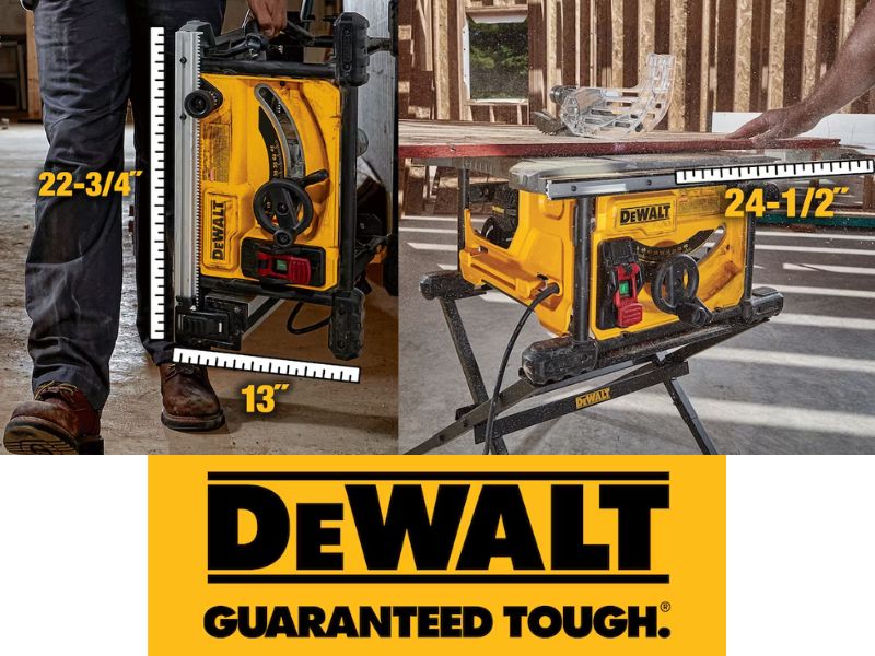 Sierra de mesa portatil de 8 1/4" y 15 Amp Dewalt DWE7485