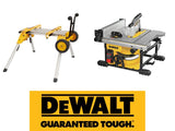Sierra de banco portátil Dewatl de 8-1/4" con soporte rodante Dewalt DW7440RS