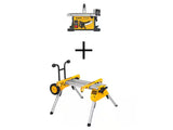 Sierra de banco portátil Dewatl de 8-1/4" con soporte rodante Dewalt DW7440RS