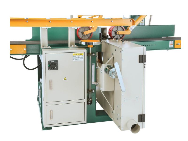 Sierra de cinta horizontal para reaserrar madera de 12" y 20 hp Grizzly G0503