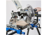 Sierra de inglete deslizante de un bisel de 12" y 15 Amp con guía laser Delta Shopmaster S26-272L