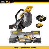 Sierra de inglete inalambrica de 10" doble bisel 20V XR Dewalt DCS714B + bateria 5AH