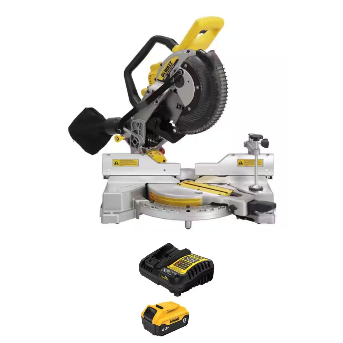 Sierra de inglete inalambrica de 10" doble bisel 20V XR Dewalt DCS714B + bateria 5AH
