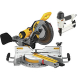 SIerra de inglete de 12" doble bisel Dewalt DWS779 + Clavadora shop Fox Cal 18 W1774