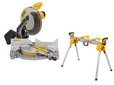 Sierra de inglete de 12" un bisel Dewalt DWS715 + Soporte Dewalt DWX724