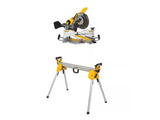 Sierra de inglete de 12" doble bisel Dewalt DWS779 + Soporte Dewalt DWX724