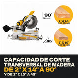 Sierra me mesa 10" y 2 hp Shop Fox W1875 + Sierra de Inglete de 12" doble bisel Dewalt DWS779