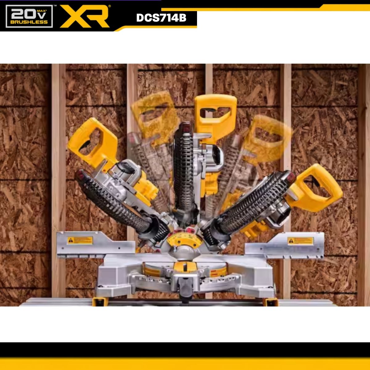 Sierra de inglete inalambrica de 10" doble bisel 20V XR Dewalt DCS714B + bateria 5AH