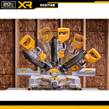 Sierra de inglete inalambrica de 10" doble bisel 20V XR Dewalt DCS714B + bateria 5AH