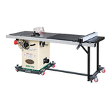 Sierra de mesa hibrida de 10" y 2 hp Grizzly G0771Z con mesa de extension y bases moviles