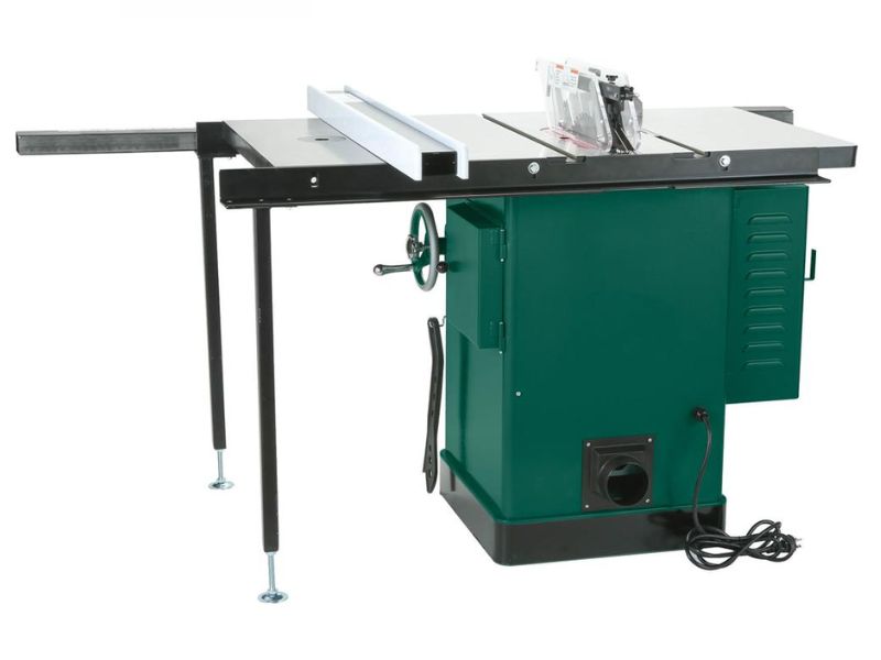 Sierra de mesa de gabinete de 10" con mesa de enrutador incorporada y 5 HP Grizzly G1023RLWX