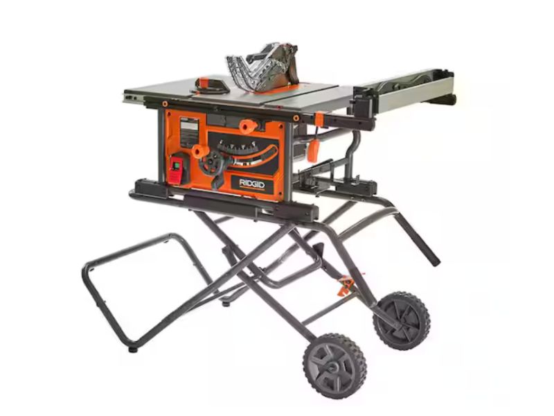 Sierra de mesa de 10" con soporte plegable RIDGID R4550