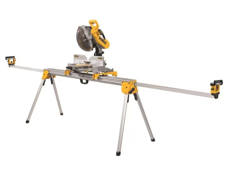 Sierra de inglete telescopica 12" doble bisel con luz de linea de corte DWS780 + soporte dewalt DWX723
