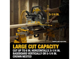 Sierra de inglete inhalambrica de doble bisel 20 V XR sin escobillas Dewalt DCS714B