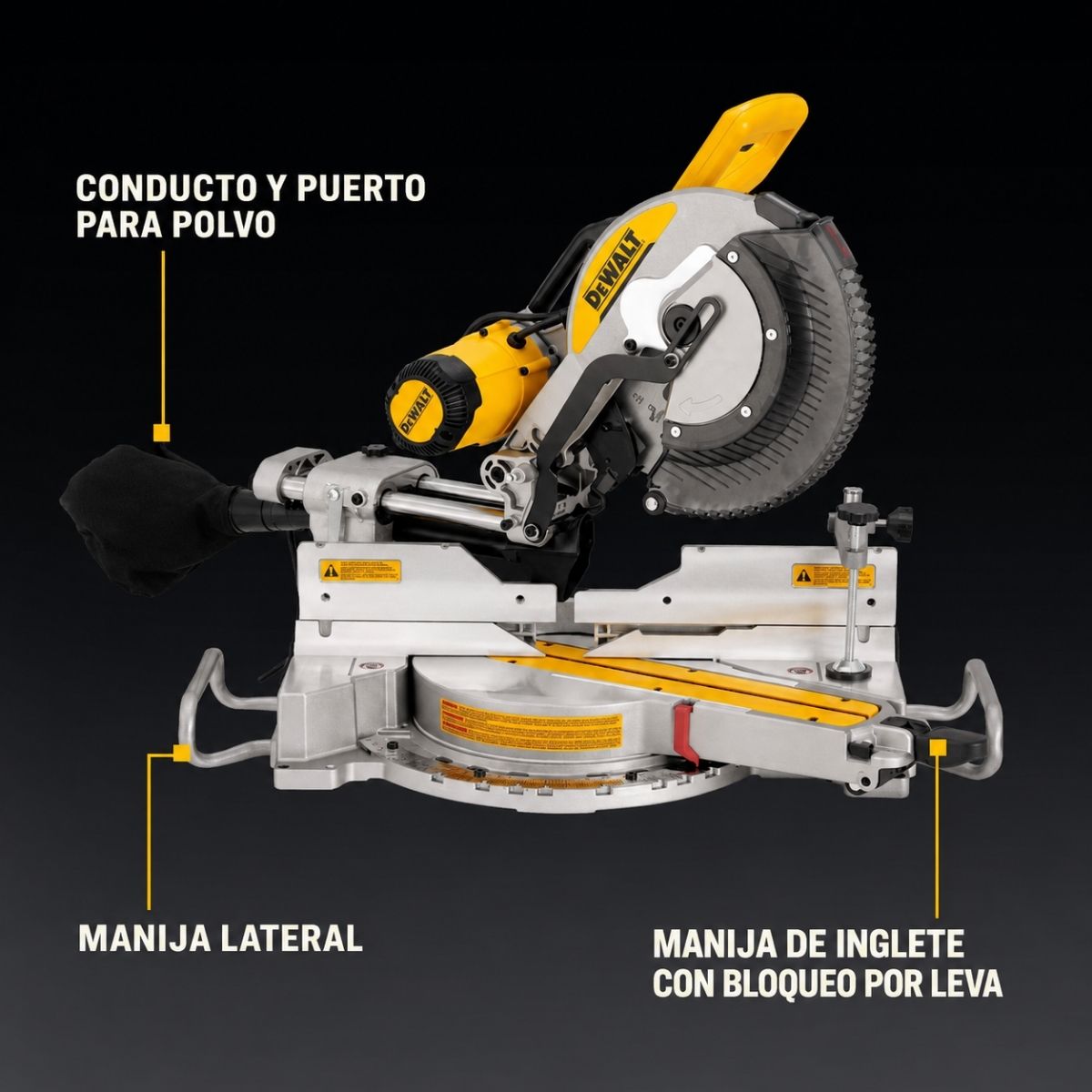SIerra de inglete de 12" doble bisel Dewalt DWS779 + Clavadora shop Fox Cal 18 W1774