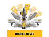 Sierra de inglete telescopica 12" doble bisel con luz de linea de corte DWS780 + soporte dewalt DWX723