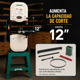 Sierra de cinta para madera de 14" y 3/4 HP Grizzly Industrial G0580