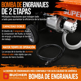 Cortadora de leña y troncos electrica de 14 ton y 2.5 hp Superhandy GUO084