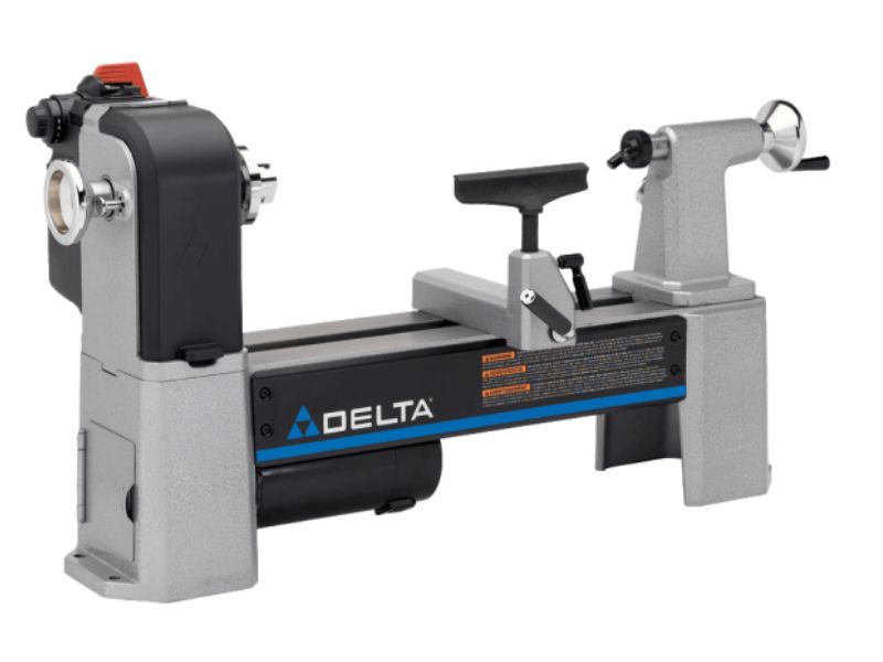 Torno de banco para madera de 12 1/2" y 1 HP de velocidad variable Delta 46-460