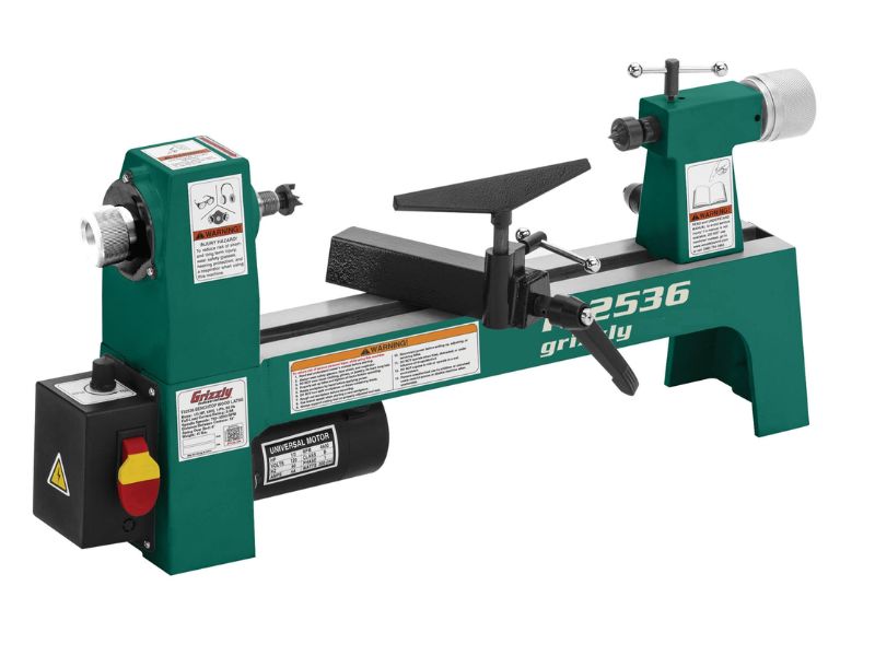 Torno de banco para madera de 8" x 13" de velocidad variable Grizzly T32536