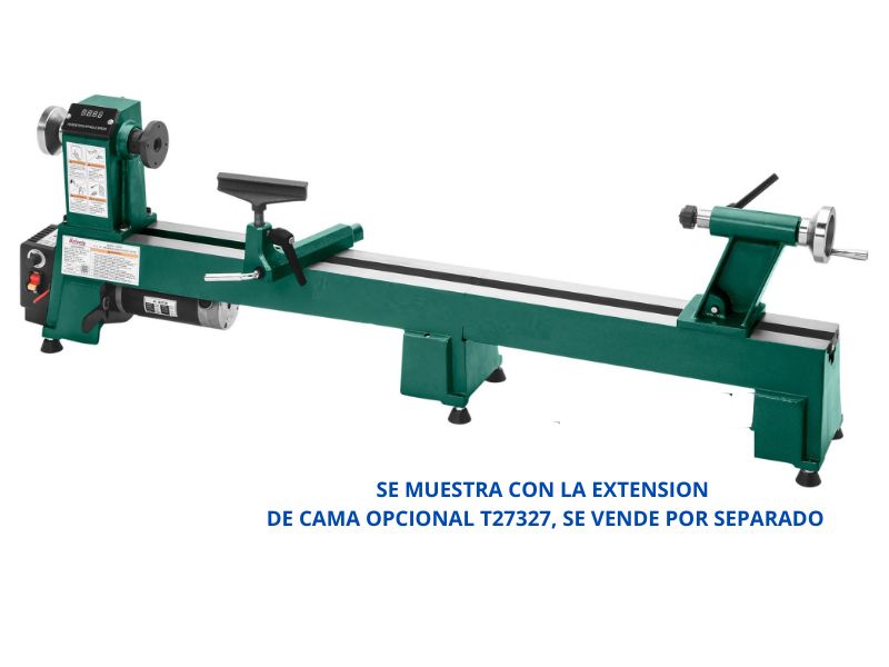 Torno de banco para madera de velocidad variable de 12" x 18" Grizzly T25920