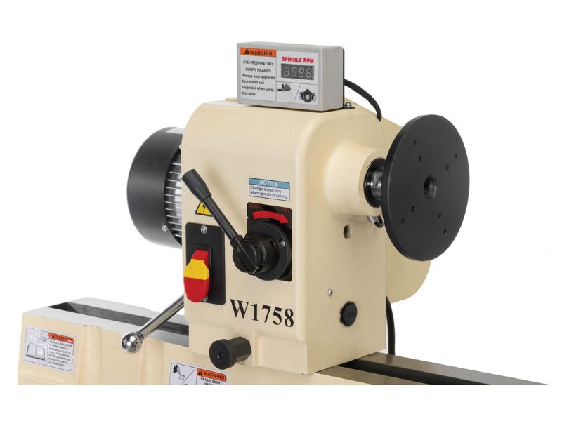 Torno para madera de velocidad variable de 2 HP y 16 x 46 Shop Fox W INFINITOOLS