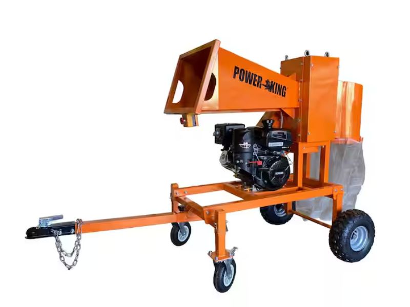 Trituradora de leña comercial a gasolina de 5" motor kohler de 14 hp Power King PK0921