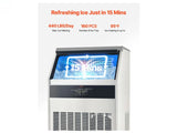 Maquina de hielo comercial de 440 lbs/200 kgs /dia Vevor SSX360V