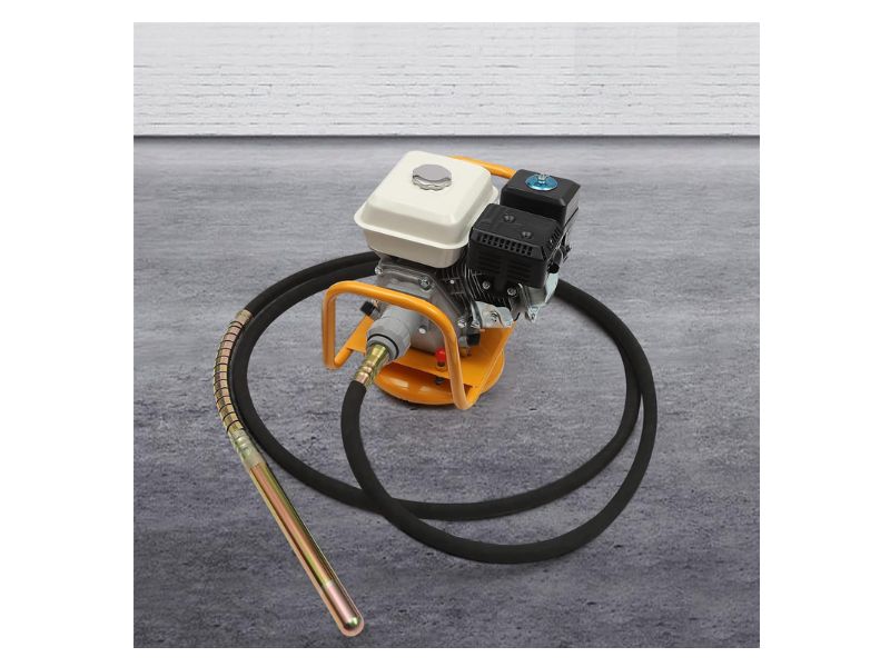 Vibrador de concreto a gasolina de 7.5 hp con manguera de 19.76 Ft Zerneil