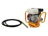Vibrador de concreto a gasolina de 7.5 hp con manguera de 19.76 Ft Zerneil